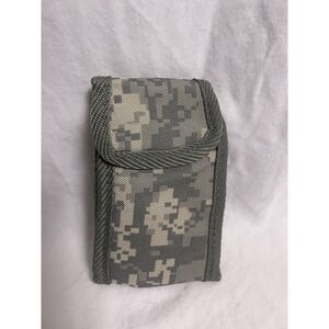Tactical military hunting tool phone Green camo waist belt pouch 5.5"x 3.5".